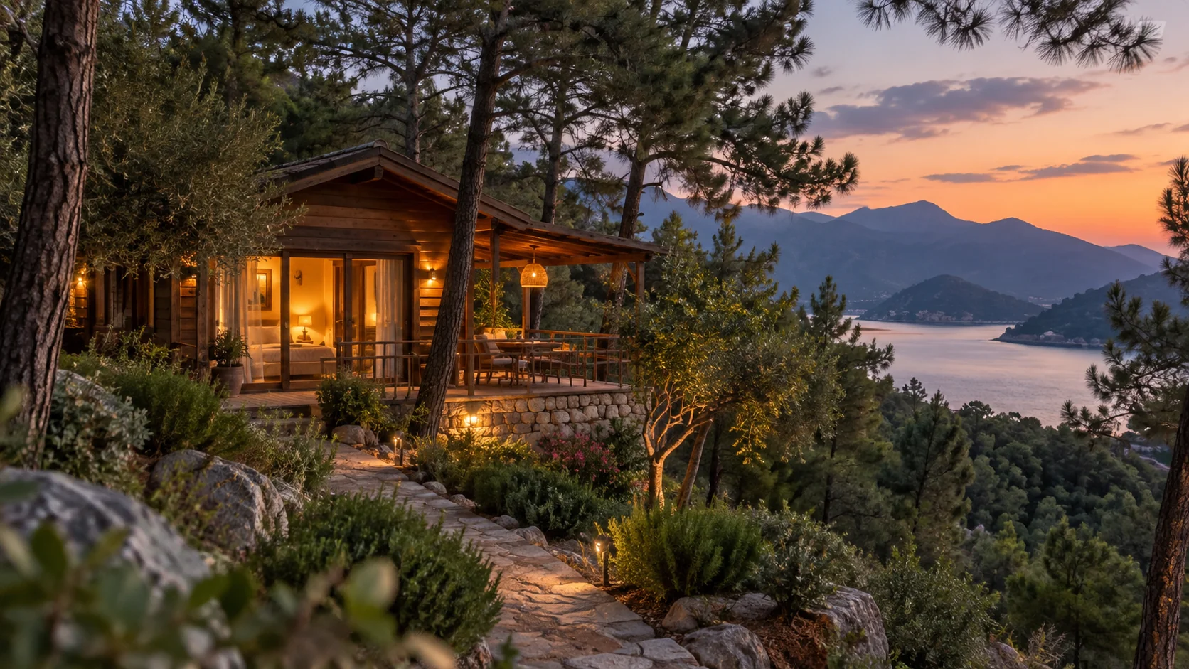Yeşillikler içinde bungalov