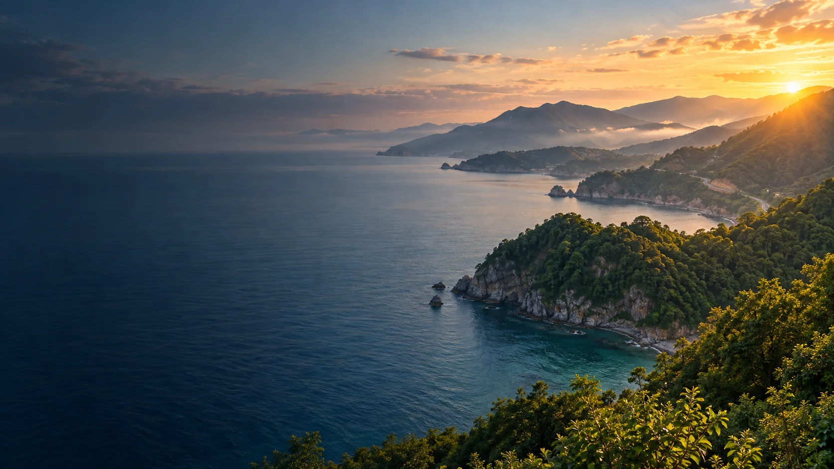 Karadeniz kıyısından bir manzara